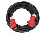 Brennenstuhl CEE Verlängerungskabel, 10 Meter, Gummi-Neopren, Verschlussklappe, IP44 staub- und spritzwassergeschützt, 400V/32A, schwarz/rot