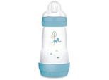 MAM Weithalsflasche , Blau , Kunststoff , 260 ml , BPA-frei , Füttern, Babyfläschchen