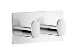 Xxxl Haken , Chromfarben , Metall , eckig , 9.6x4.8x3 cm , Garderobe, Garderobenhaken, Kleiderhaken