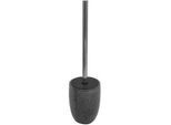 Sadena Wc-Bürstengarnitur , Schwarz , Metall , 10.4x40.5x10.4 cm , Bürstenkopf abnehmbar, Bürstenkopf austauschbar , Badezimmer, WC Ausstattung, WC-Bürsten