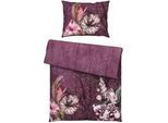 Esposa Wendebettwäsche , Mauve , Textil , Blume , 140x200 cm , pflegeleicht, hautfreundlich, schadstoffgeprüft , Heimtextilien, Bettwäsche & Leintücher, Bettwäsche, Wendebettwäsche