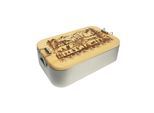 Lunchbox »Trendform Metall Swiss Tradition Braun Silber«, (1 tlg.)