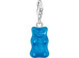 Charm-Einhänger THOMAS SABO "THOMAS SABO x HARIBO Schmuck: Charm", bunt (silberfarben, blau, blau), Charms, Damen, Silber 925 (recycelt), mit Kristallglas