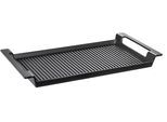 Grillplatte SCHULTE-UFER "Rustika", schwarz, B:24cm T:44cm, Gusseisen, Grillroste, Induktion