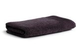 Badetuch MÖVE "Loft", grau (graphit), B:80cm L:150cm, Walkfrottee, Obermaterial: 100% Baumwolle, Handtücher (Packung), mit breiter Bordüre