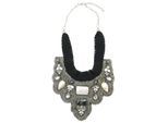Kette mit Anhänger "Chalisa", Damen, Gr. onesize, Glas, schwarz, COLLEZIONE ALESSANDRO, Basic, Halsketten, mit echten Glasperlen