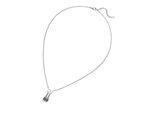Kette mit Anhänger JOBO "Herrenkette", silber (edelstahlfarben), Halsketten, Damen, Edelstahl, L: 55, Edelstahl 55 cm