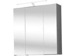 Spiegelschrank WELLTIME "Portofino", grau (graphit), B:60cm H:66cm T:20cm, Schränke, Spiegelschrank, mit LED-Beleuchtung
