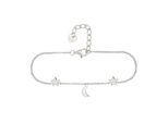 Armband CAÏ, weiß, Armbänder, Damen, 16+3cm, Silber 925 (Sterlingsilber), glänzend, Armband