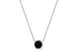 Kette mit Anhänger VIVANCE "925-Sterling Silber rhodiniert", weiß, Halsketten, Damen, 42+3cm, Silber 925 (Sterlingsilber), L: 45, glänzend