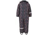 Schneeoverall ZIGZAG "Tower", Kinder, Gr. 110, EURO-Größen, rosa (dunkelblau, rosa), 100% Polyester, lang, Overalls, mit wasser- und winddichter TPU-Membran