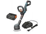 Gardena AquaBrush Universal 02/18V - Akku Bodenreiniger + Bürste - mit Starterkit 18V - 2.5Ah