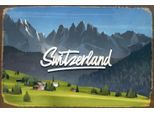 queence Metallbild »Garfield«, Schweiz, Schweiz, Stahlschilder