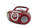 Soundmaster CD-Radiorecorder »SCD5100RO Rot«, (FM-Tuner)