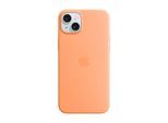 Apple Smartphone Silikon Case mit MagSafe, iPhone 15 Plus, Sorbet Orange