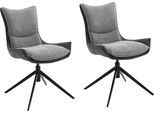 MCA furniture 4-Fussstuhl »Kitami«, (Set), 2 St., Esszimmerstuhl drehbar 360° mit Nivellierung, Stoffbezug, bis 120 kg