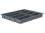 Schütte Besteckeinsatz »Move«, 392 x 473,5 mm, für Korpusbreite 50 cm, Silberfarben