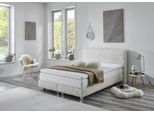 Boxbett "Nara", beige, L:210cm, WESTFALIA SCHLAFKOMFORT, Komplettbetten, aus Fellimitat, wahlweise in H2, H3 & H4 erhältlich