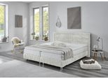 Boxbett "Nara", beige, L:210cm, WESTFALIA SCHLAFKOMFORT, Komplettbetten, aus Fellimitat, wahlweise in H2, H3 & H4 erhältlich