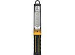 Brennenstuhl LED Akku-Werkstattleuchte WL 500 A, 520 lm, 3 Schaltstufen, Standfuss mit Magnet, drehbarer Haken, Li-Ion Akku, USB-Ladekabel, B 44 x H 300 x T 35 mm, orange/schwarz