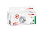 METO Preisetiketten weiß ablösbar 26,0 x 16,0 mm, 6 Rollen