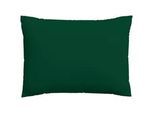 Schlafgut Kopfpolsterbezug , Dunkelgrün , Textil , Uni , 60x80 cm , Grüner Punkt, Textiles Vertrauen - Oeko-Tex®, AZO-frei, Oeko-Tex® Made IN Green , bügelleicht, bügelfrei , Heimtextilien, Bezüge, Polsterbezüge