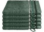Schiesser Waschhandschuh »Skyline Color aus 100 % Baumwolle mit eleganter Streifenbordüre«, (5 St., 5 Waschhandschuhe (16x22 cm), MADE IN GREEN by OEKO-TEX®