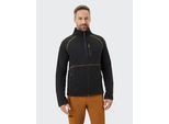 Fleecejacke HOT SPORTSWEAR, Herren, Gr. 50, grau (anthrazit), Obermaterial: 65% Polyester, 35% Baumwolle, Jacken Fleecejacke