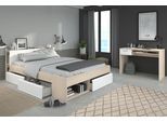 Parisot Jugendzimmer-Set »Most«, (Set, 2 tlg., Bett mit Schubkästen und Schreibtisch)