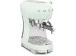 Smeg Espressomaschine , Pastellgrün , Metall, Kunststoff , 1100 ml , 14.9x33x32.9 cm , Küchengeräte, Kaffeemaschinen & Milchschäumer