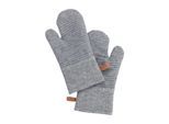 Topfhandschuhe WENKO "Ada Stripes 2er", grau, Topflappen, Topfhandschuhe