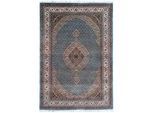 Cazaris Orientteppich , Hellblau , Textil , Floral , rechteckig , 80x200 cm , Care & Fair, AZO-frei, Handmade in India , in verschiedenen Größen erhältlich , Teppiche und Böden, Teppiche, Orientteppiche