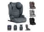 Kikkaboo Kindersitz i-Stand i-Size (100 - 150 cm) Gruppe 2/3 verstellbar Isofix dunkelgrau