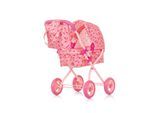 Chipolino Puppenwagen Emily Tasche, Sonnendach verstellbar, zusammenklappbar rosa