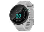 GARMIN Forerunner 55 Smartwatch steinweiß, schwarz