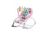 Chipolino Babywippe Baby Spa 2 in 1 elektrisch Stuhl Schaukelfunktion Spielbogen rosa