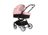 Chipolino 3 in 1 Kombikinderwagen Linea, Sportsitz, i-Size Babyschale, Babywanne rosa