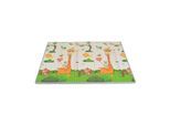 Moni Spielmatte XXL Jungle faltbar, 200 x 180 cm, Thermomatte, wasserdicht bunt