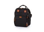 Chipolino Wickeltasche, Kinderwagen Rucksack Reißverschluss Schnullertasche schwarz