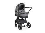Cangaroo Kombikinderwagen 3 in 1 Christiano Babywanne Babyschale klappbar Tasche grau