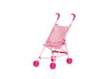 Chipolino Puppenbuggy Lily klappbar, Doppelräder, ab 3 Jahren, Schiebehöhe 57 cm rosa