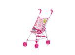Chipolino Puppenbuggy Lily klappbar, Doppelräder, ab 3 Jahren, Schiebehöhe 57 cm rosa pink