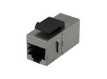 Deltaco MD-126 Cat6 Keystone Coupler Shielded 2xRJ45 plastic 180 metal