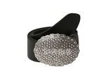RETTUNGSRING by showroom 019° Ledergürtel, mit austauschbarer Schliesse »Oval Nieten mit Strass«