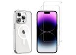 Hülle iPhone 15 Pro Max und 2 schutzfolien - TPU - Transparent