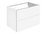 Keuco X-Line Waschtisch-Unterschrank 33163180000 Dekor cashmere matt, Glas cashmere klar, 80x60,5x49cm, 2 Frontauszüge