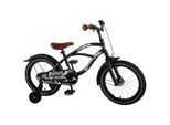Volare Black Cruiser Kinderfahrrad 16 Zoll Mädchen Jungen Fahrrad ab 4 - 6 Jahre Größe 104 - 110 cm
