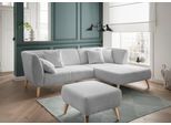 INOSIGN Ecksofa »Colori L-Form«, Holzfussfarbe wählbar, inkl. 4x Zierkissen
