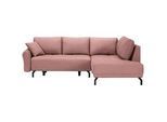 Carryhome Ecksofa , Altrosa , Textil , Ottomane rechts, L-Form , 250x191 cm , Stoffauswahl, seitenverkehrt erhältlich , Wohnzimmer, Sofas & Couches, Wohnlandschaften, Ecksofas