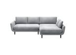 Welnova Ecksofa , Silberfarben , Textil , Füllung: Schaumstoff , Ottomane rechts, L-Form , 260x167 cm , Fsc, Made in Eu , Stoffauswahl, seitenverkehrt erhältlich, Schlafen auf Sitzhöhe, Hocker erhältlich, Rücken echt , Wohnzimmer, Sofas & Couches, Wohnlandschaften, Ecksofas